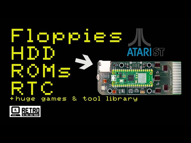 The only ATARI ST cartridge you will ever need! The SidecarTridge #pcbway #atarist #atari #sitecart
