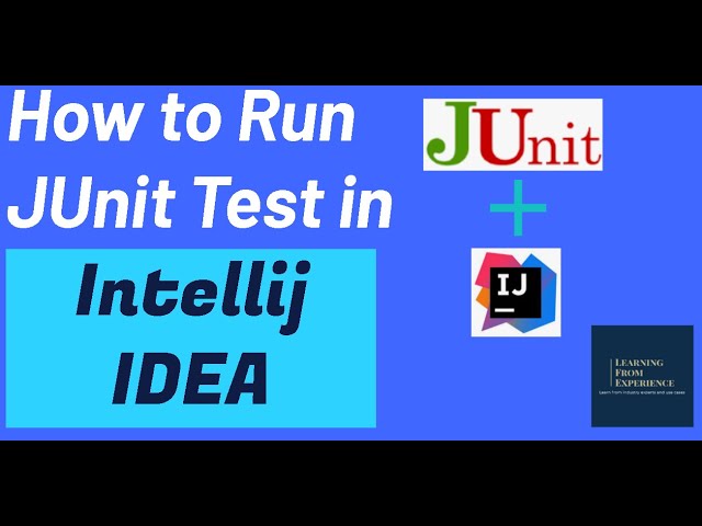 How to Run JUnit test in Intellij
