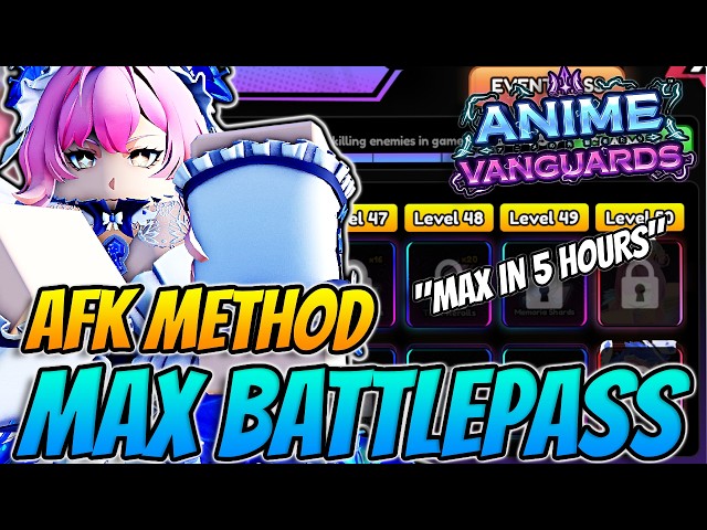 The *FASTEST* AFK Battle Pass Method In Anime Vanguards!