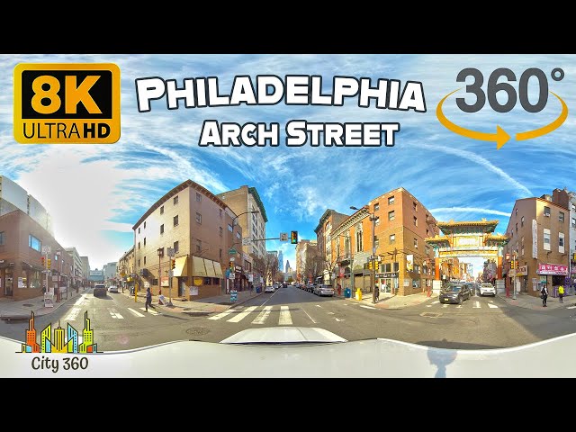 Philadelphia - Arch Street - VR 360 8K Video