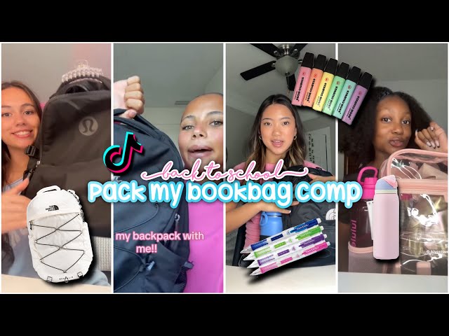 Pack My Backpack With Me! | Tiktok compilation 🎓🎀📚✏️