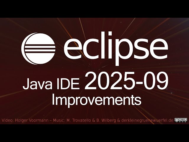 Eclipse 2025-09 Java IDE Improvements