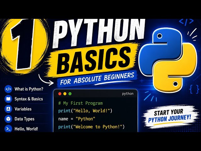Python Basic Tutorial in Hindi | Lecture 1 | Complete Beginner Course 🐍