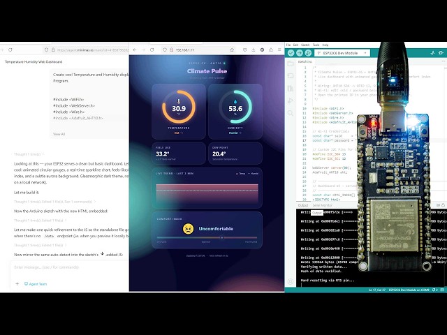 How to program ESP32 with ChatGPT Gemini AI Claudie Deepseek Qwen GLM Base44 Kimi MiniMax