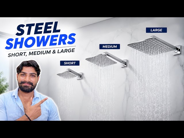Small , Medium , Big Size Steel Showers | PTMT VS STELL SHOWER | Best Showers For Home |