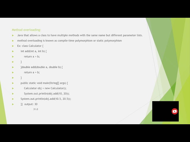 What is overloading with example code #corejava  #java #javaprogramming #code #overloading #javatuto