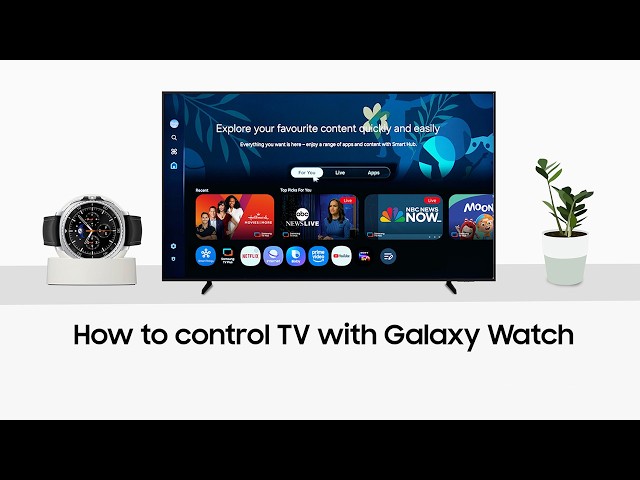 How to control TV with Galaxy Watch | Samsung