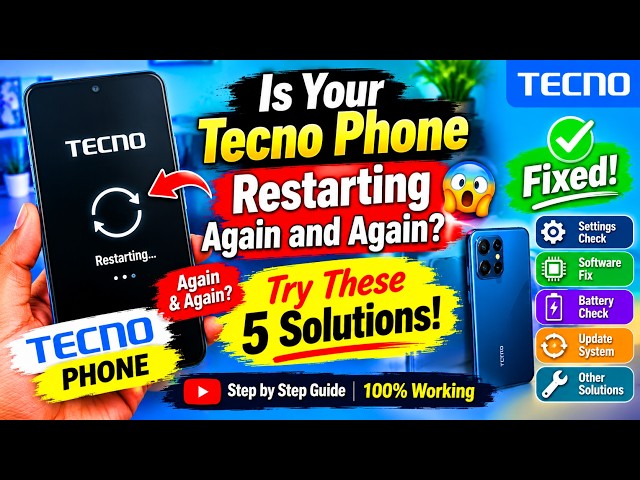 Tecno Auto Restart Problem Solved ✅ | 100% Working Solution