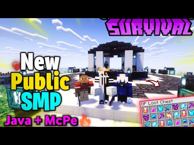 😱 New Best Public Survival SMP Server For Minecraft | Java + PE | 24/7 Online | Free To Join 🔥