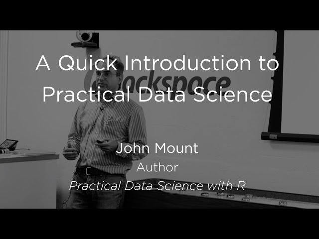 A Quick Introduction to Practical Data Science