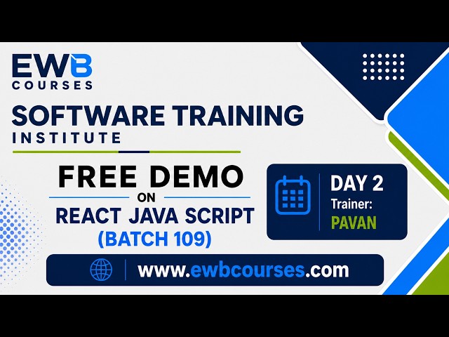 React JS Day 2: Virtual DOM, Components & Props Explained | Free Demo | Batch 109