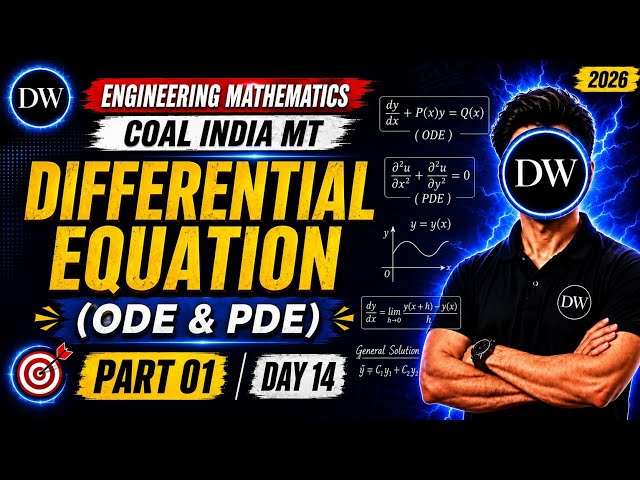 Engineering Mathematics | Differential Equations (ODE & PDE) Part 01 Expected MCQs | CIL MT Day 14