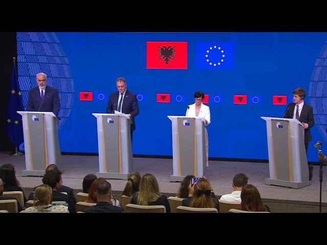 📍Bruksel, Belgjikë – Përfundimi i Konferencës IX Ndërqeveritare Shqipëri – Bashkimi Europian🇦🇱🤝🇪🇺