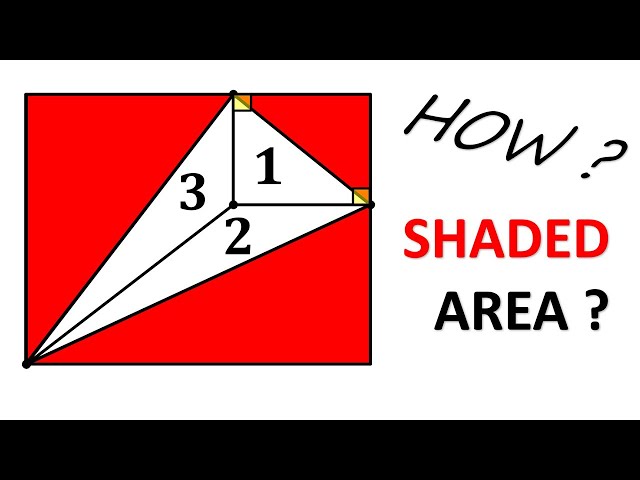 Math Magic with Simple Shapes! Can You Find the Red Area?