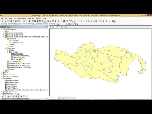 Introducción a ArcCatalog de ArcGIS