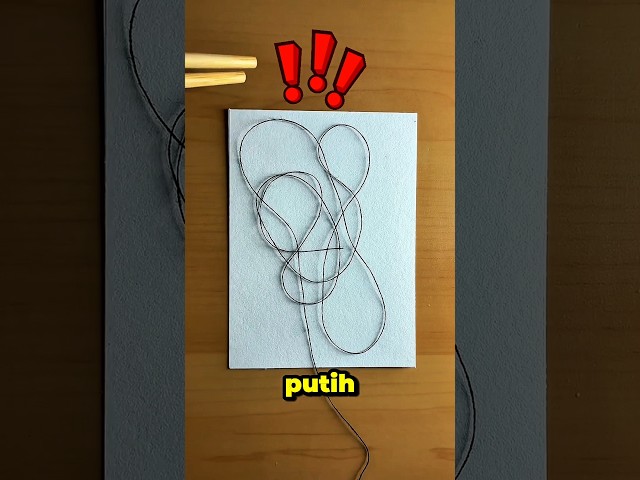 What Does a Piece of Colored String Turn Into?😳 #viralshorts