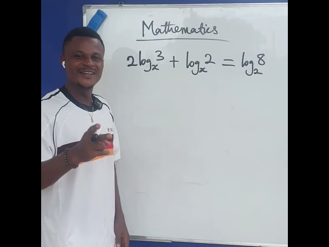 Logarithmic equation with an unknown base