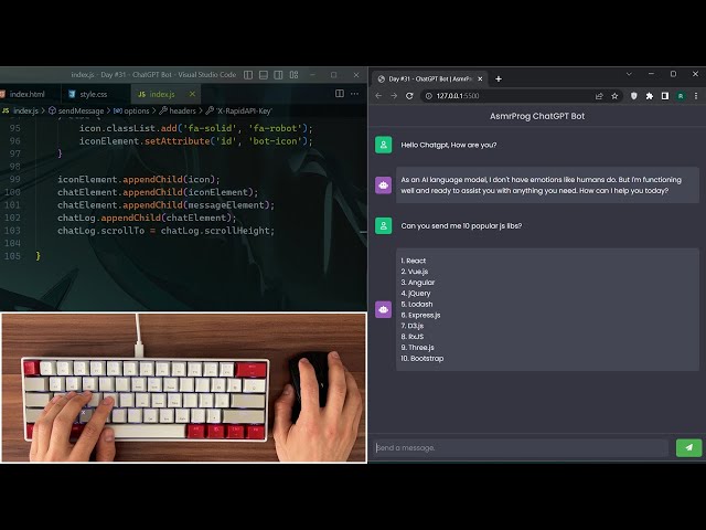 ASMR Programming - ChatGPT Bot Coding! - No Talking