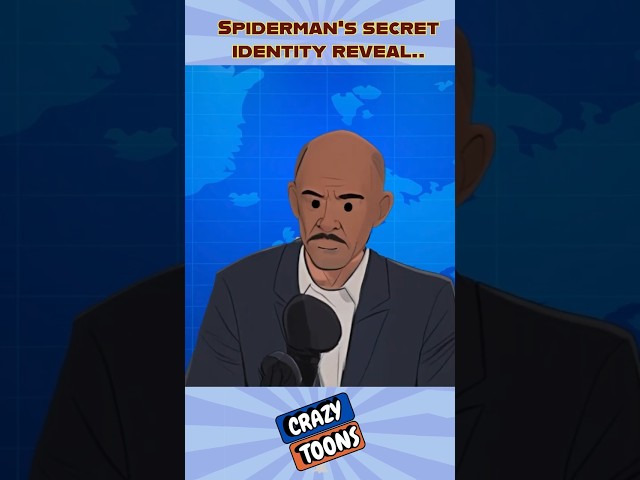 Spiderman's secret identity revealed parody #marvel #spiderman #mcu #shortvideo #shorts