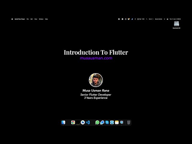 Introduction To Flutter | Learn Flutter Urdu #1 | Flutter Urdu/Hindi | Musa Usman & Co.