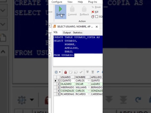Oracle - Create a Copy Table including records. #oracle #oraclecourse