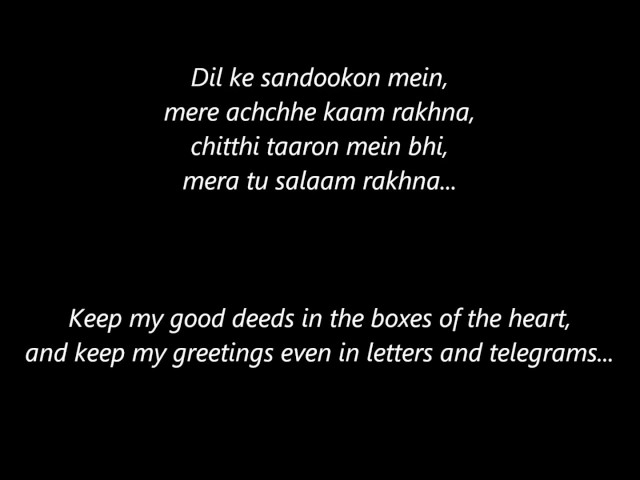 Channa Mereya with Lyrics and English Translation - Movie Ae Dil Hai Mushkil - Singer Arijit Singh