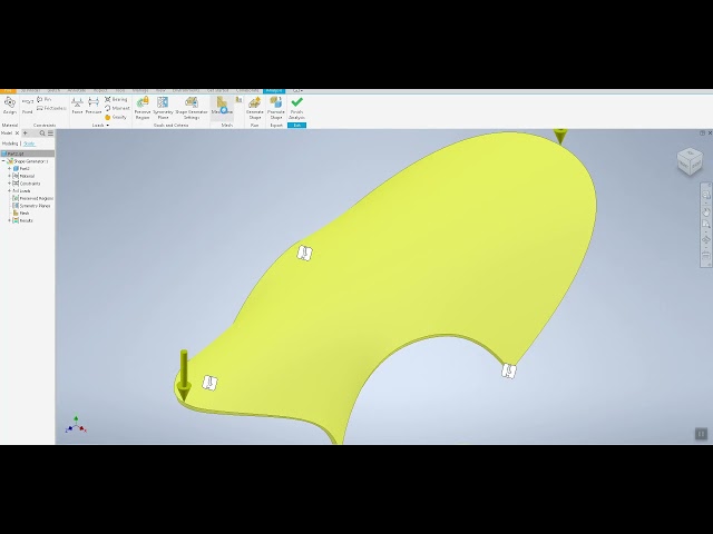 Inventor Topology optimization #inventor #optimization #structuralOptimization #computationaldesign