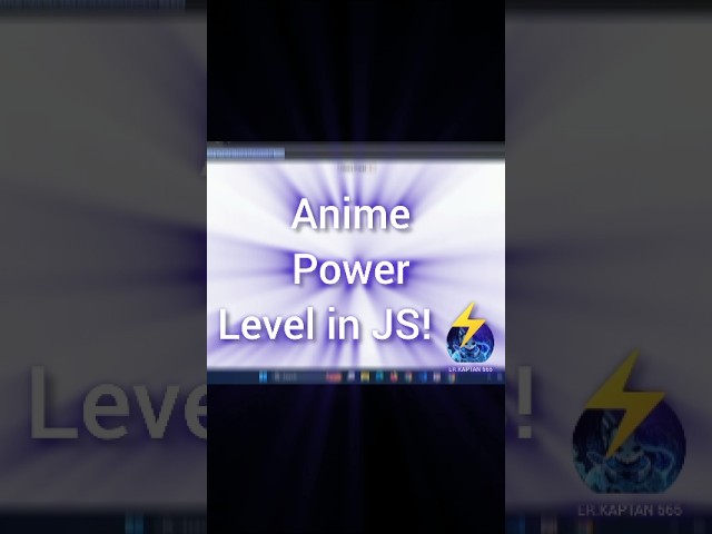 I Coded an Anime Power Level Generator in JS! ⚡💥 | #shorts #coding