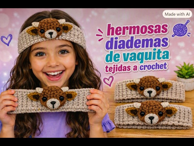 The Sweetest Crochet Cow Headband… That Looks Nothing Like Crochet!