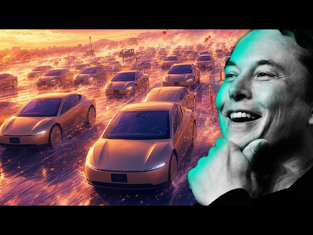 Tesla Cybercab Tsunami: This Is Crazy (new footage from today)