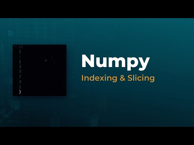 NumPy Indexing & Slicing