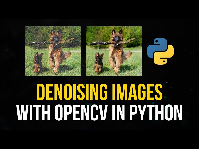 Denoising Images with OpenCV in Python