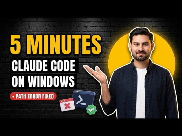 Install Claude Code CLI on Windows 11 in 5 Minutes (Fix PATH Error)