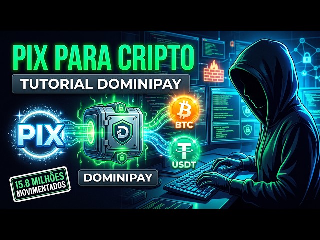 PIX para USDT e Bitcoin: Tutorial DominiPay para Proteger seu Patrimônio!