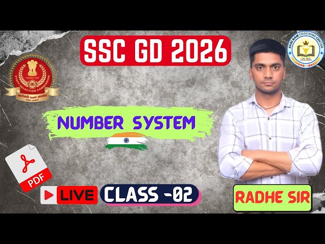 SSC GD Math Classes // Number System // SSC // Railway D Group // HSSSC CET //PSSSB // By Radhe Sir
