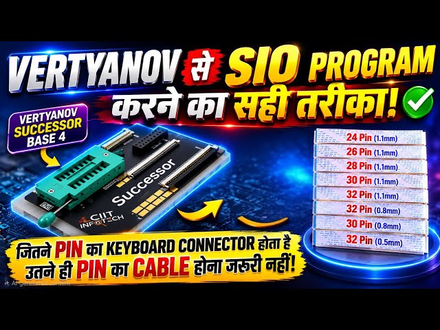 Vertyanov SIO Programming Tutorial | Keyboard Connector Pin vs Cable Pin Explained.