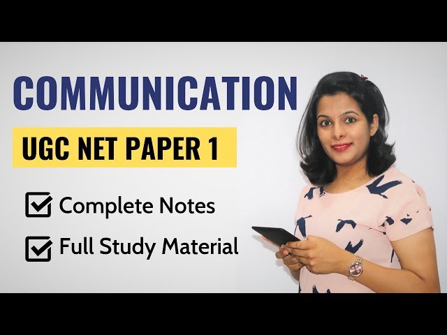 NTA UGC NET Paper 1- Communication (Crash Course)