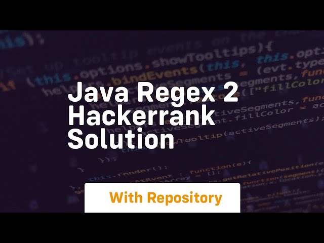 java regex 2 hackerrank solution