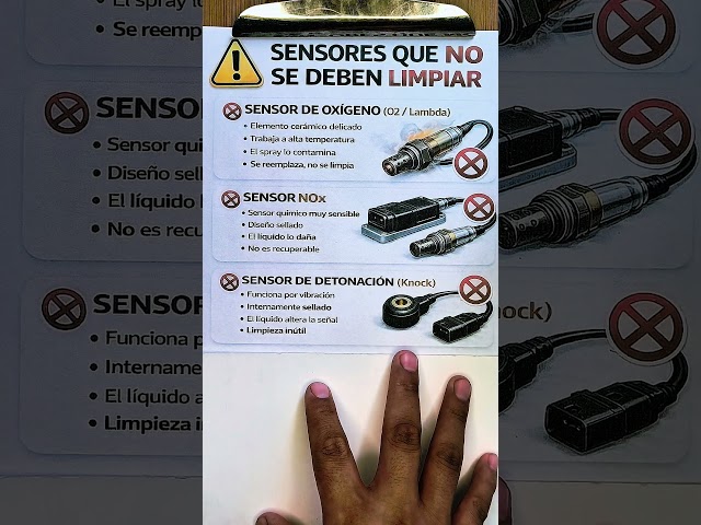 Sensores que NUNCA debes Limpiar⚠️🔴😱 #mechanic #mecanica #automotriz #sensor #ckp #nox #automobile