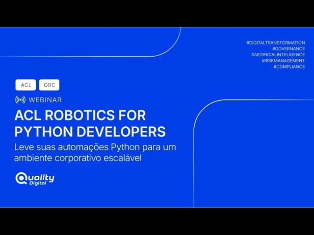Webinar ACL Robotics for Python Developers