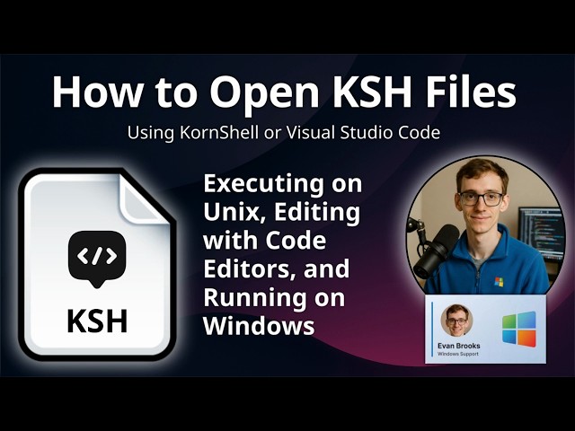 How to Open KSH Files (KornShell Script)