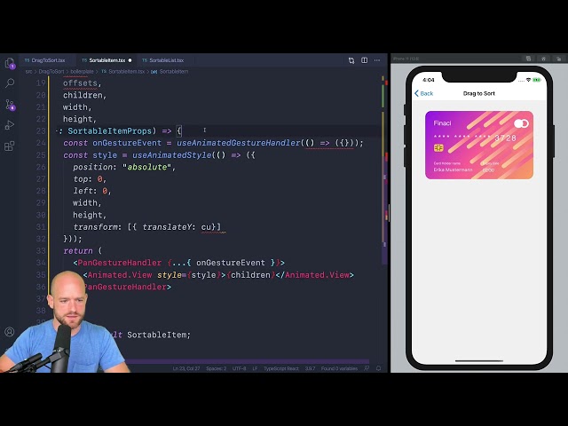 Drag to Sort — React Native Gestures and Animations