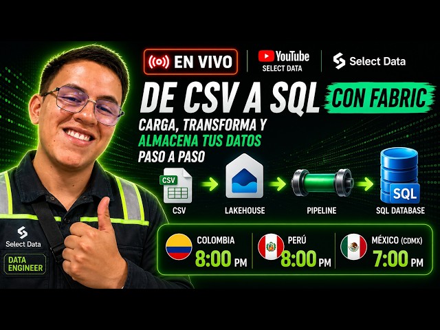 Microsoft Fabric | Carga un CSV a un Lakehouse y llévalo a SQL Database con un pipeline