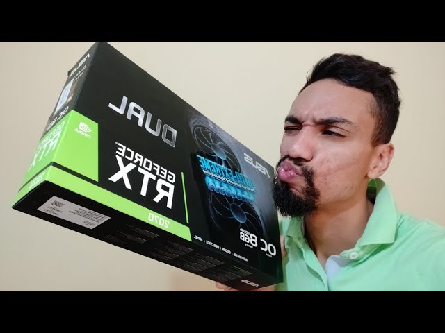 RTX 2070 ASUS 8GB UNBOXING (em 5 minutos) (DUAL-RTX2070-08G-EVO) #360video