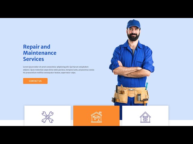 Website Development Tutorial: Repairing Services Site with Complete Source Code!