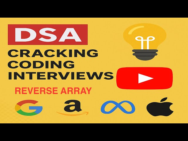 Reverse an Array in Python – Must-Know DSA Trick for Interviews 🔁🔥