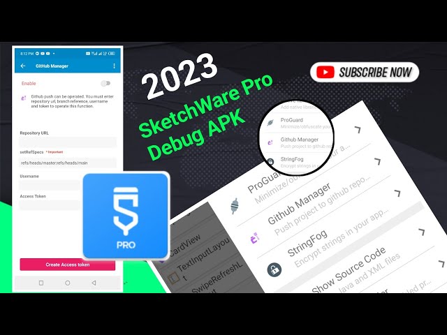 SketchWare Pro Our New Updates Github Manager To Push SourceCode|Hindi|Androidbulb