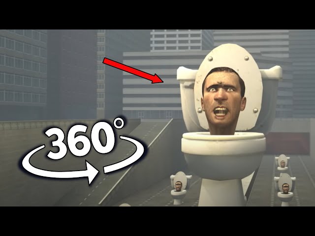 Desafío de encontrar el baño en Skibidi. ¡Pero es un vídeo de 360 ​​grados!