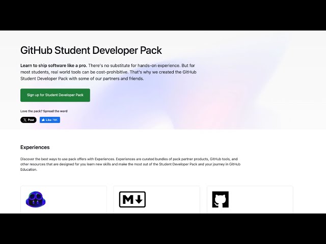 GitHub Student Developer Pack 