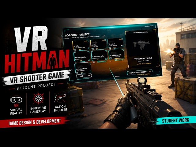 VR Hitman Game | Virtual Reality Shooter Gameplay | Student Project | AAFT School of Animation